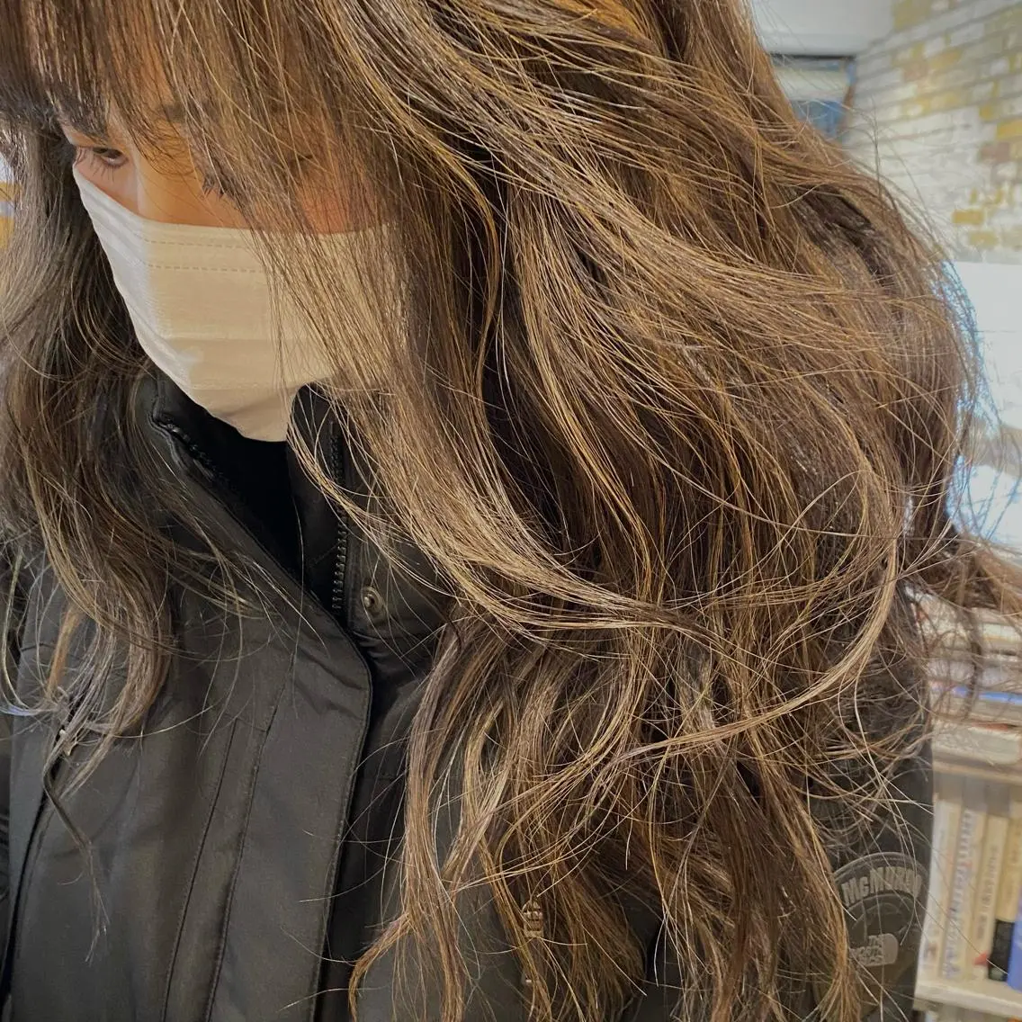 ロング ハイライト カット ヘアカラー Moca 〰️のヘアスタイル