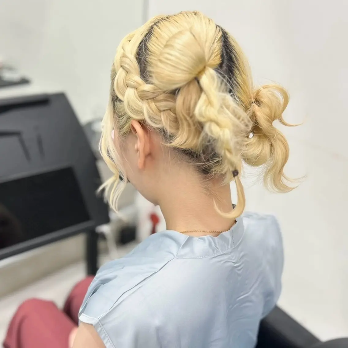 ミディアム ヘアアレンジ ヘアセット メンズ多数⚡ブリーチ 特化💚Acchonのヘアスタイル