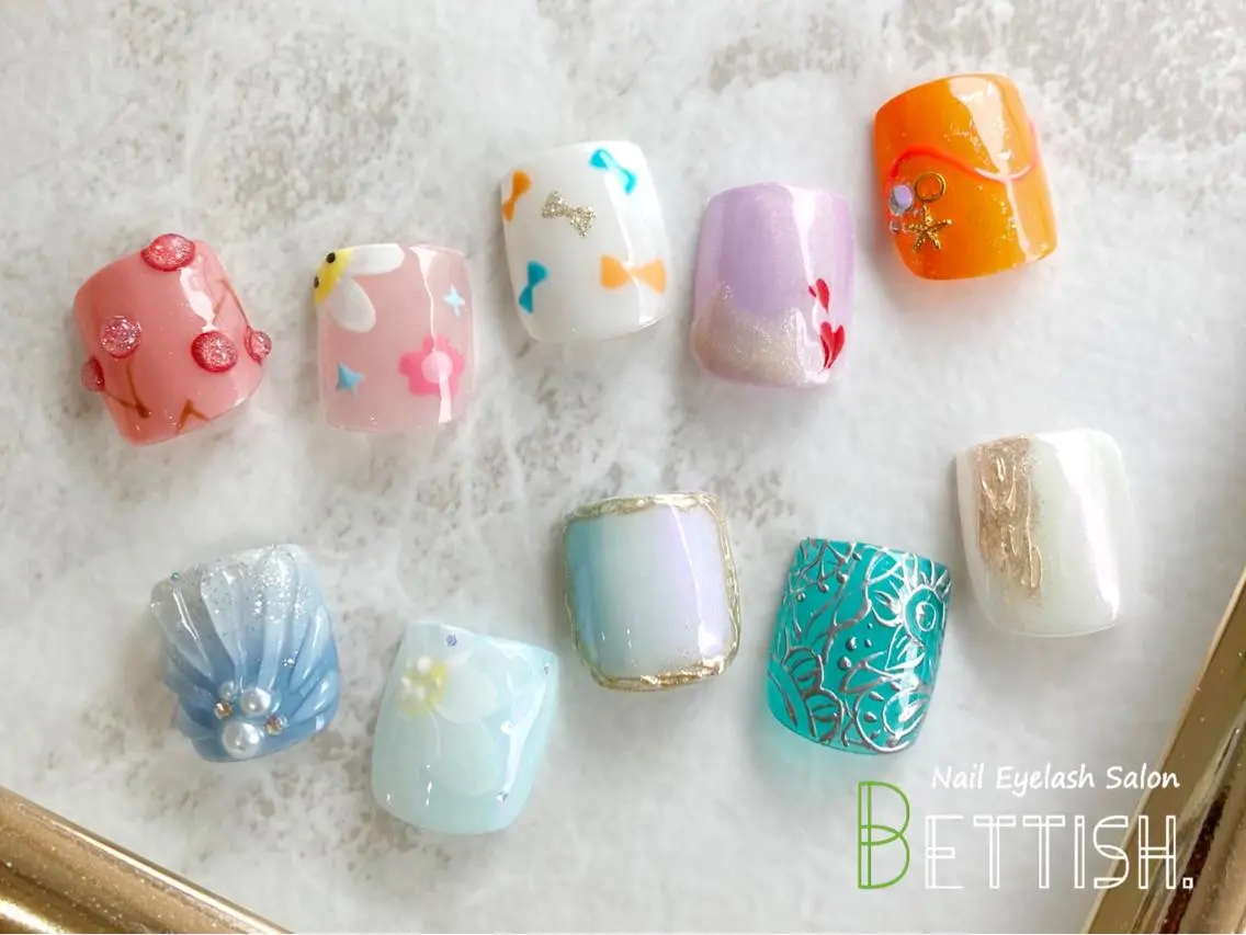 ネイル フットネイル BETTISH. KUMIKO☺︎︎のネイルデザイン