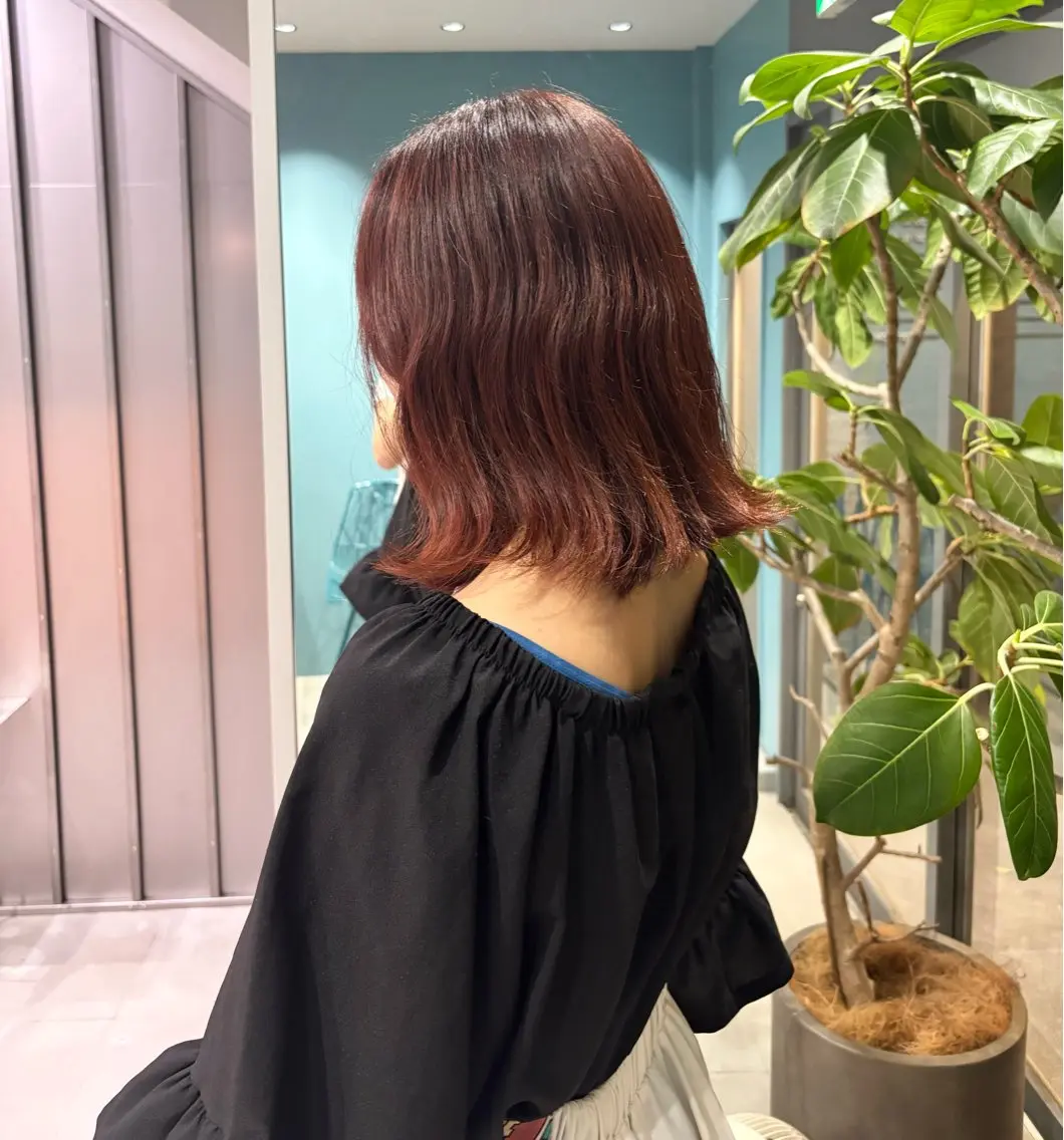 ショート カラー ピンクカラー レッドカラー 髪質改善 ヘアカラー 名駅/透明感カラー/ 髪質改善/さや🍓のヘアスタイル