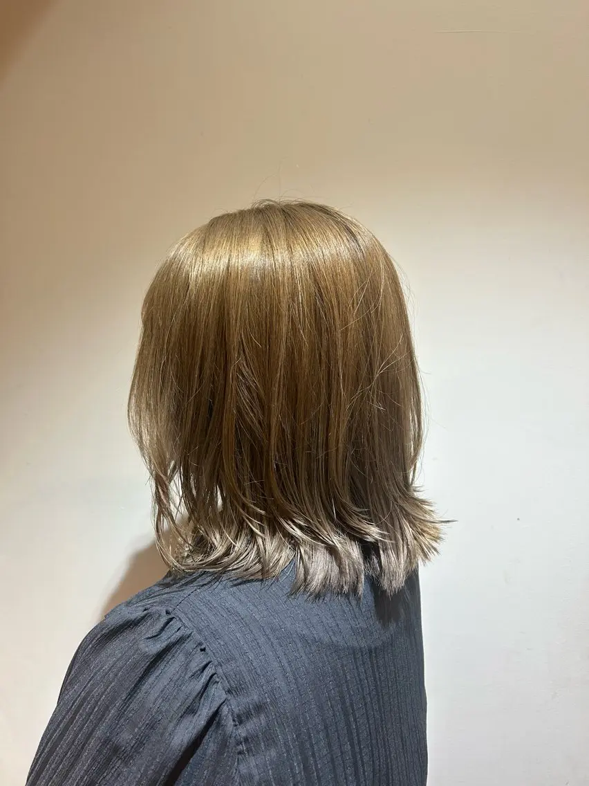 ミディアム ボブレイヤー ボブ レイヤーカット 西尾望叶/無料カット モデル募集中のヘアスタイル