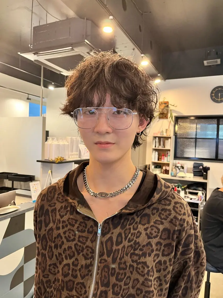 ショート パーマ メンズ メンズパーマ カット パーマ トリートメント dogstar小林諒 パーマ/レイヤーのヘアスタイル