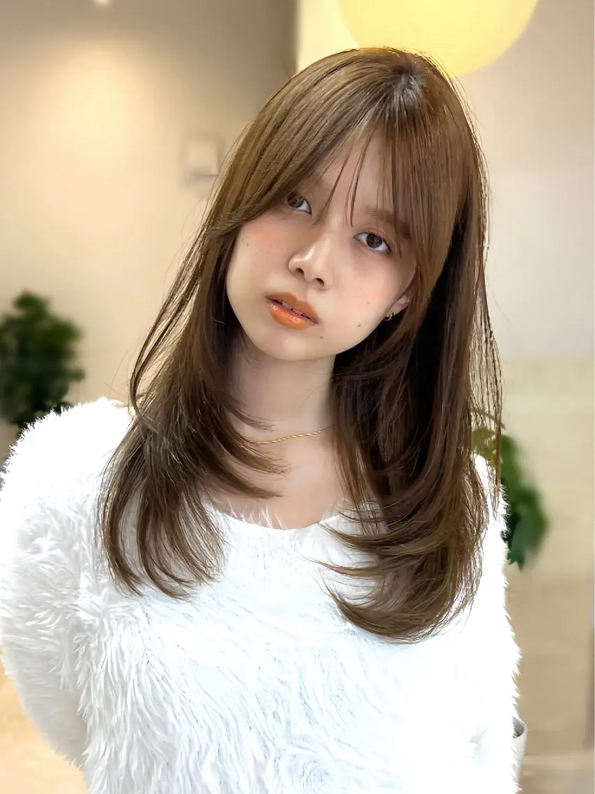 ミディアム カット ヘアカラー トリートメント ✨上品可愛い 垢抜けヘア/後藤✨のヘアスタイル