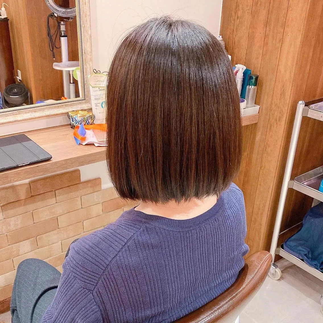 ショート ワンレンボブ ボブ 髪質改善特化 安東駿介のヘアスタイル