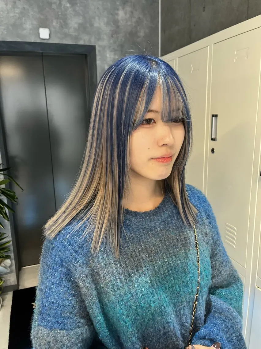 セミロング ヘアカラー トリートメント ✨メンズ特化& ブリーチ特化Ryuのヘアスタイル