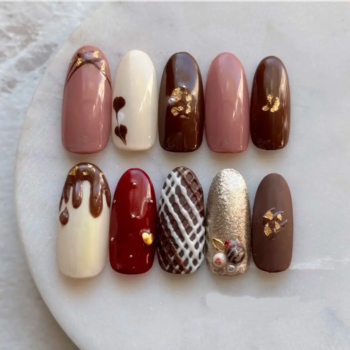 ネイル アートネイル チークネイル 長さ出し フレンチネイル ジェルネイル YK Beauty Salonのマツエク・マツパデザイン