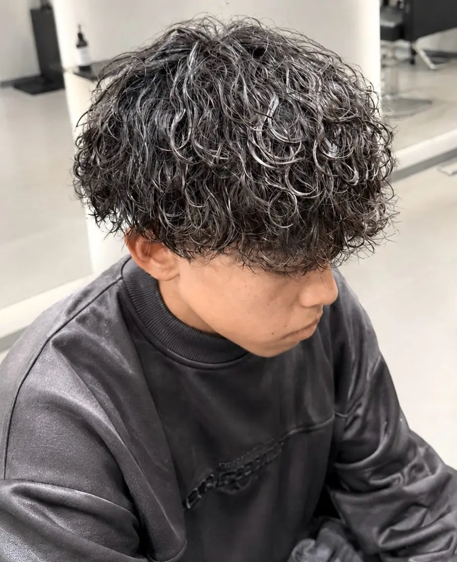 カット＋波巻きパーマの写真