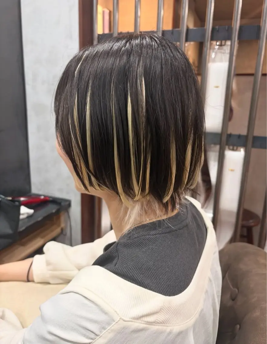 ショート ヘアアレンジ エクステ 烏山 達也のヘアスタイル