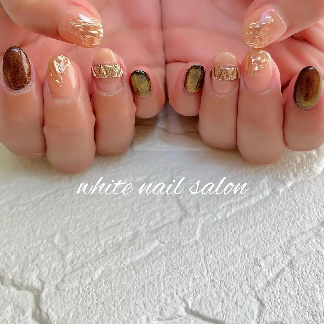ネイル フットネイル ジェルネイル ハードジェル ラメ(グリッター) 持ち込み ハンドネイル white nail salonのネイルデザイン