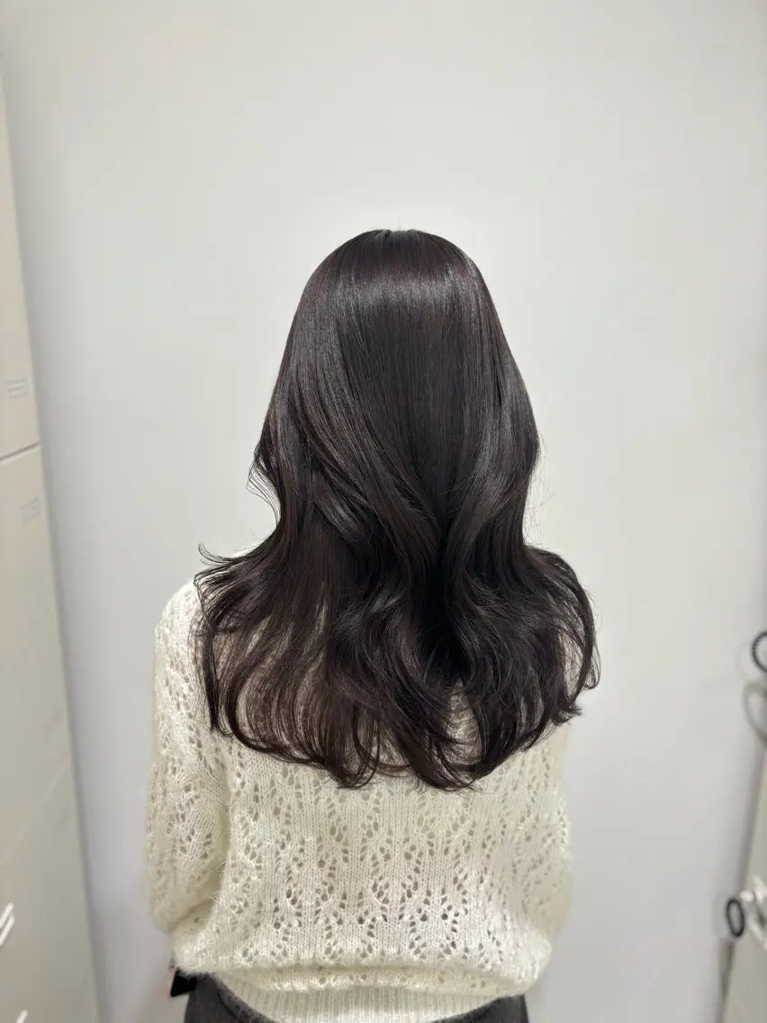 ロング カラー ヘアカラー 🧸レイヤー× ベージュ🥯カホ🍯のヘアスタイル
