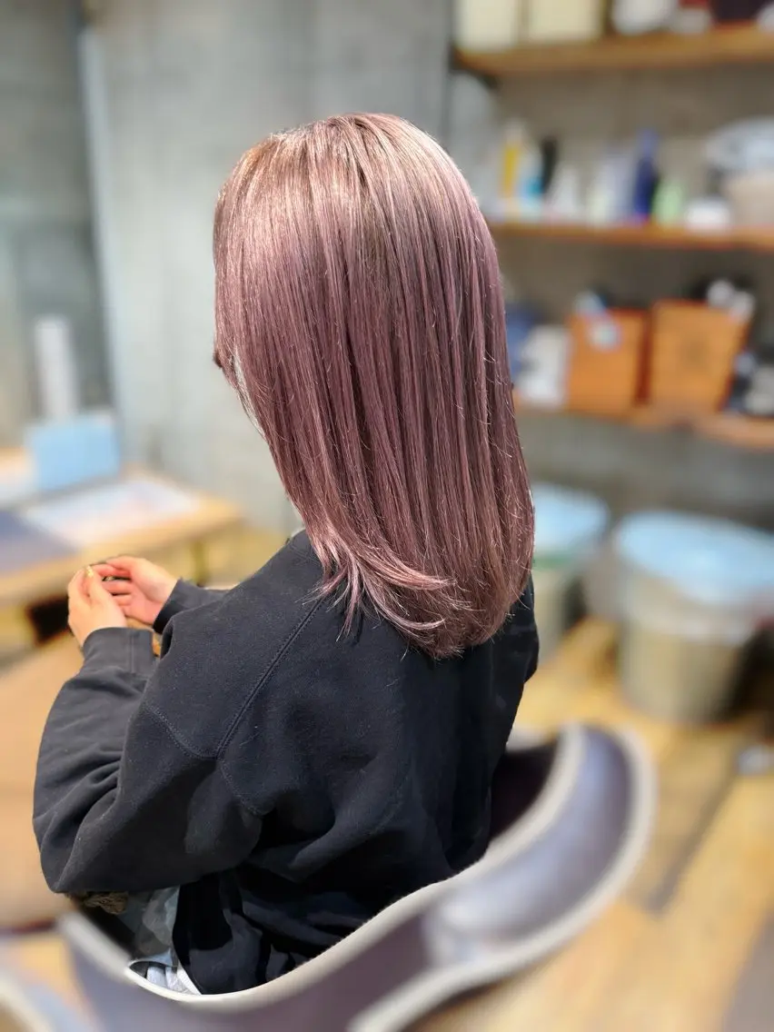 ミディアム カラー 顔周りカット ヘアカラー 桜新町/ Mea⭐︎のヘアスタイル
