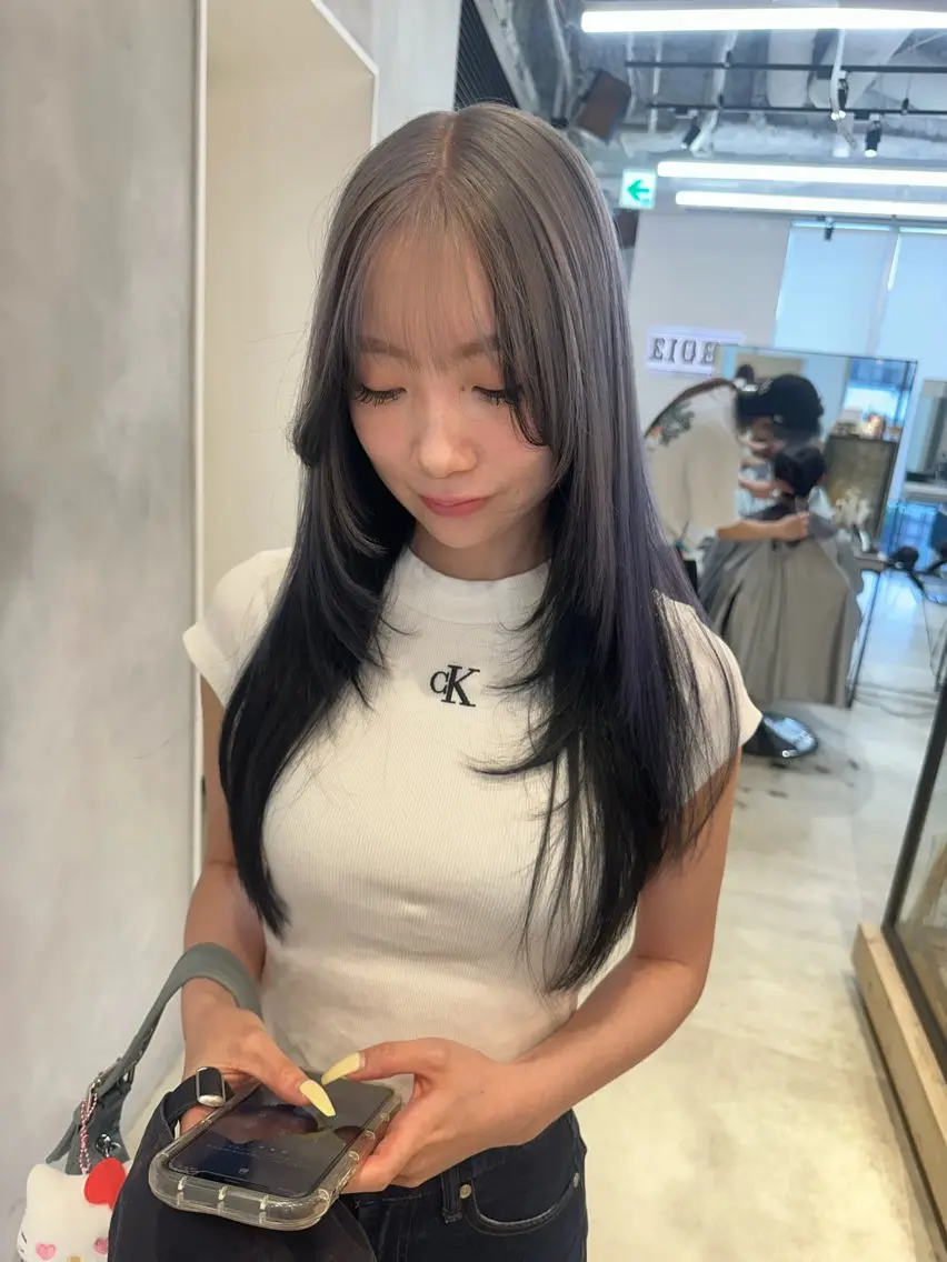 ロング ヘアカラー トリートメント 🎀韓国/髪質改善 長野美和🎀のヘアスタイル
