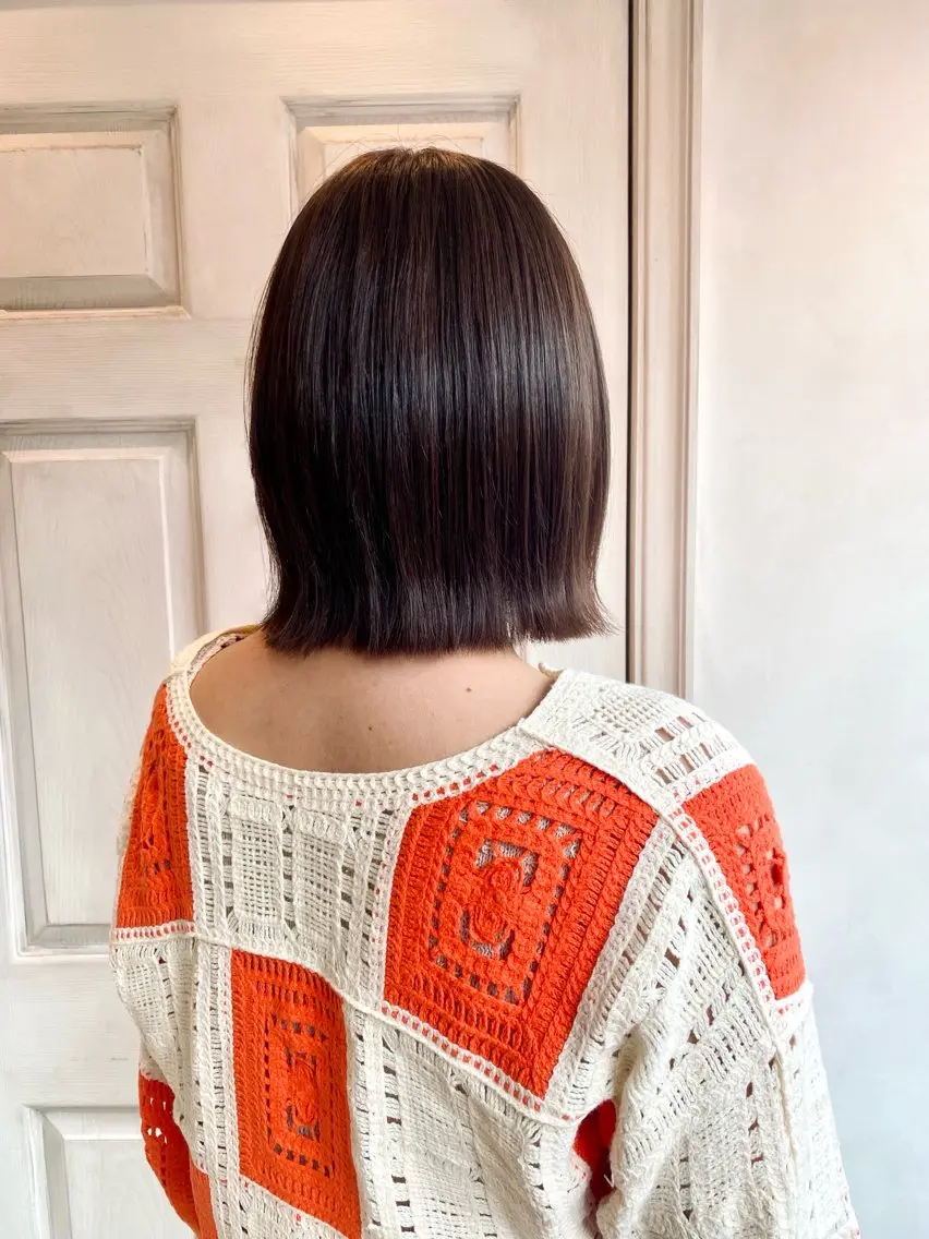ショート ボブ くびれヘア カット 【🉐学割】応援📣 ミニモ限定🤩千 田のヘアスタイル