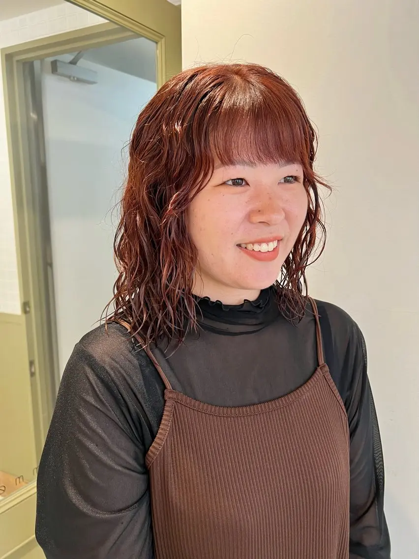 ミディアム パーマ メンズカット /パーマ🍀田畑玖音のヘアスタイル