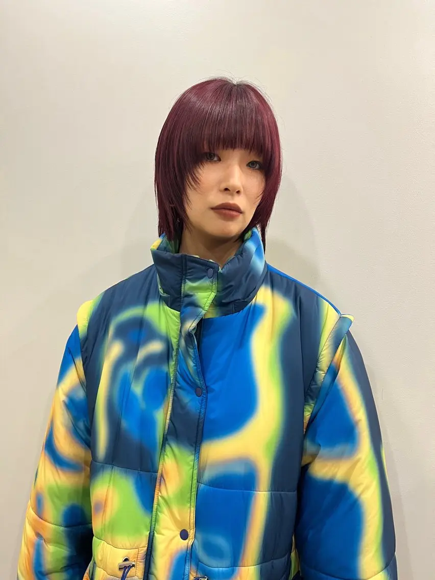 ショート カラー レッドカラー ヘアセット🎀パーマ Tsubasaのヘアスタイル