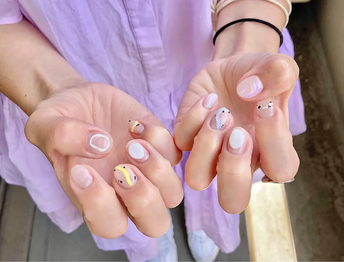ネイル アートネイル フレンチネイル ジェルネイル マグネットネイル 持ち込み nailsalon MONICAのネイルデザイン