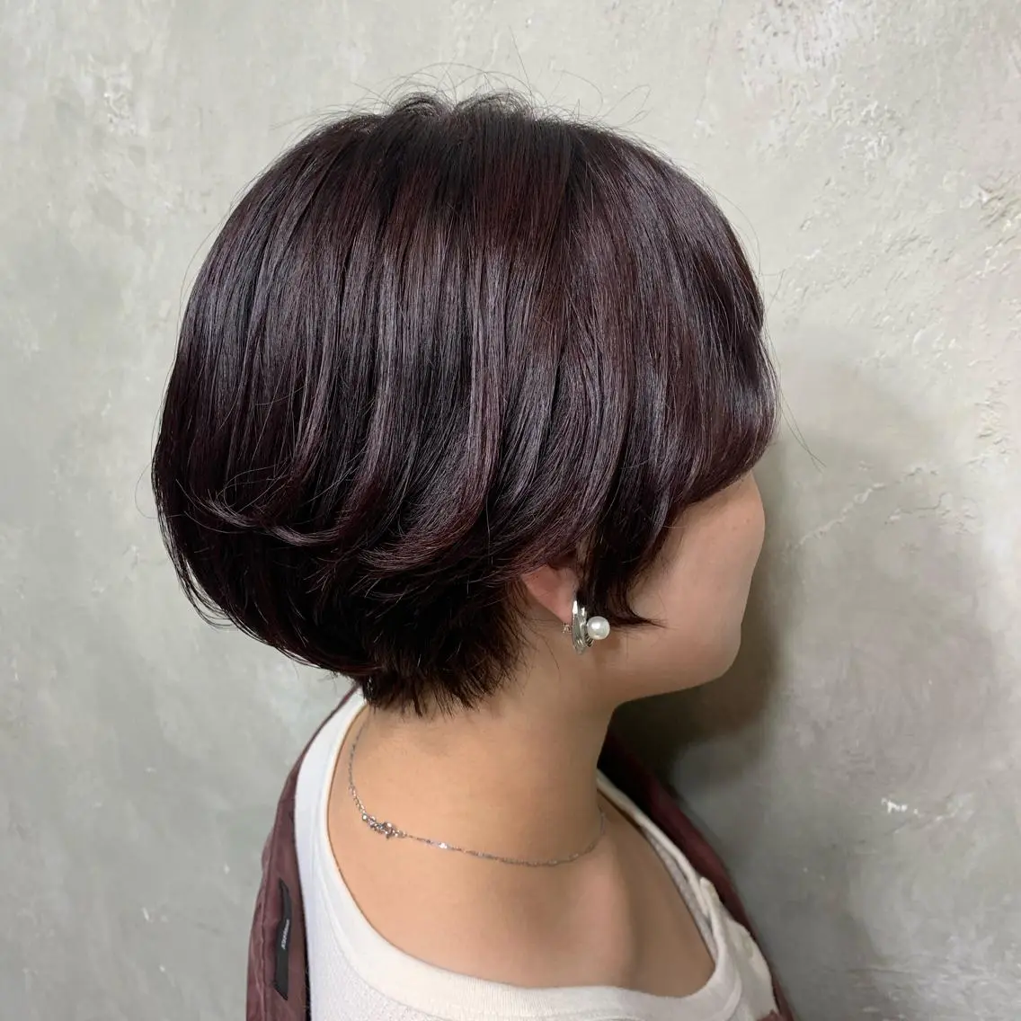 ショート パープルカラー 美髪✨髪質改善 &艶カラーmanaeのヘアスタイル