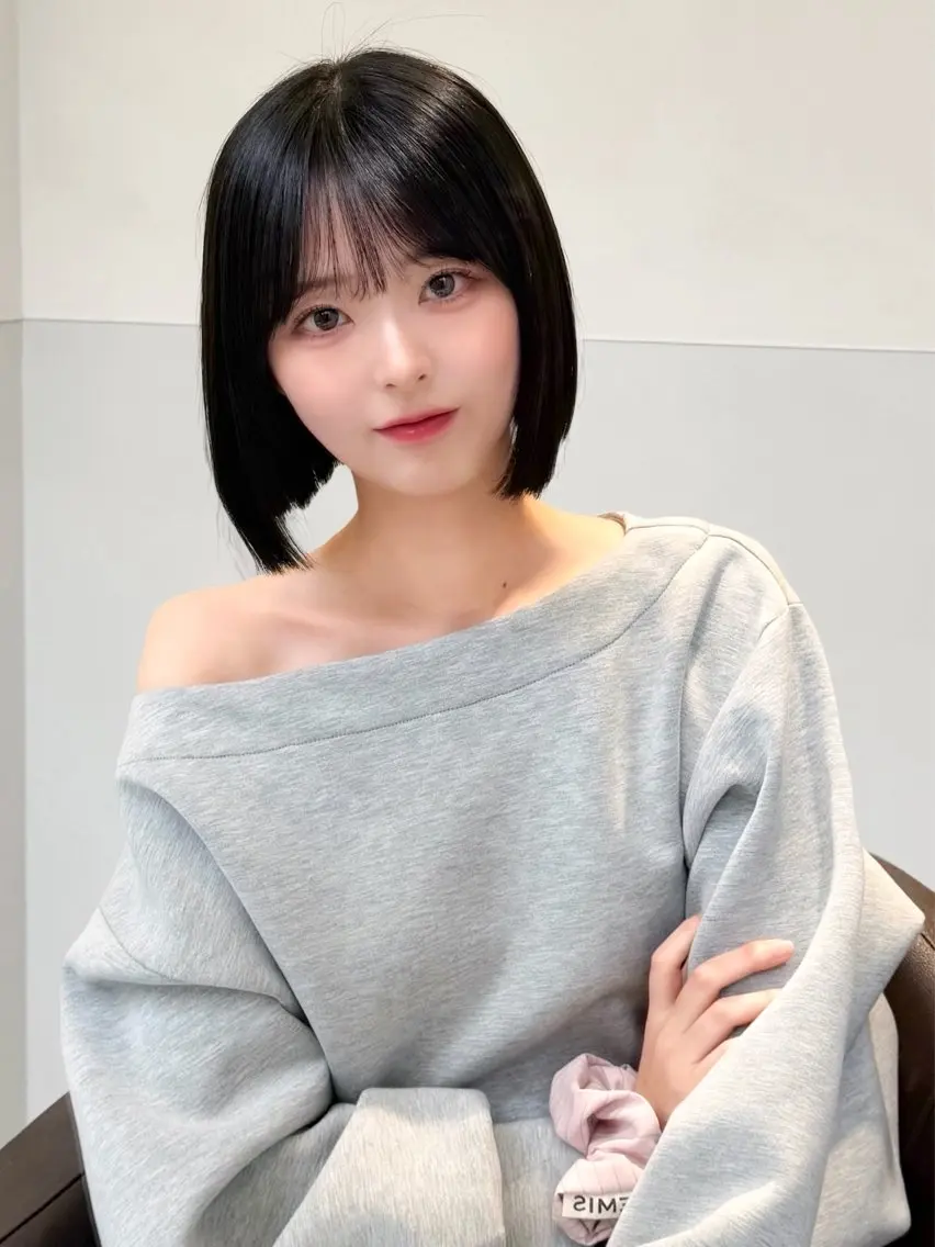 ショート カラー ヘアアレンジ 縮毛矯正🤍 盛れるボブ/ひかりのヘアスタイル