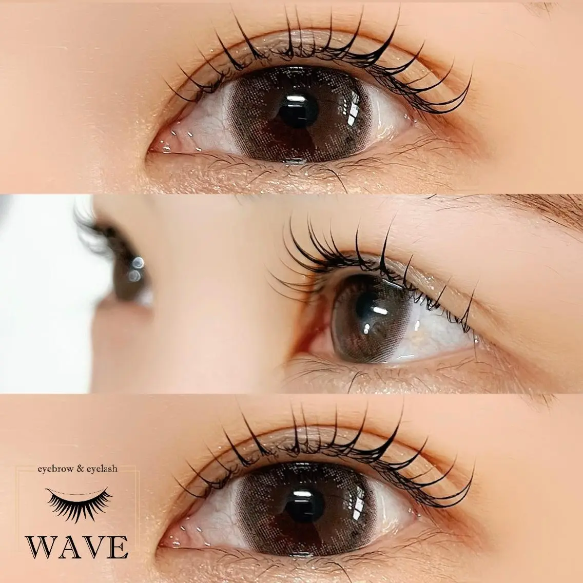 マツエク・マツパ 束感まつ毛 韓国風マツエク パリジェンヌラッシュリフト brow&lash WAVEのマツエク・マツパデザイン