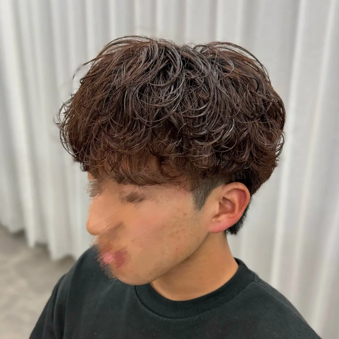 パーマ メンズ メンズパーマ スパイラルパーマ カット パーマ 楓🍁毛流れ パーマ/無造作パーマのヘアスタイル