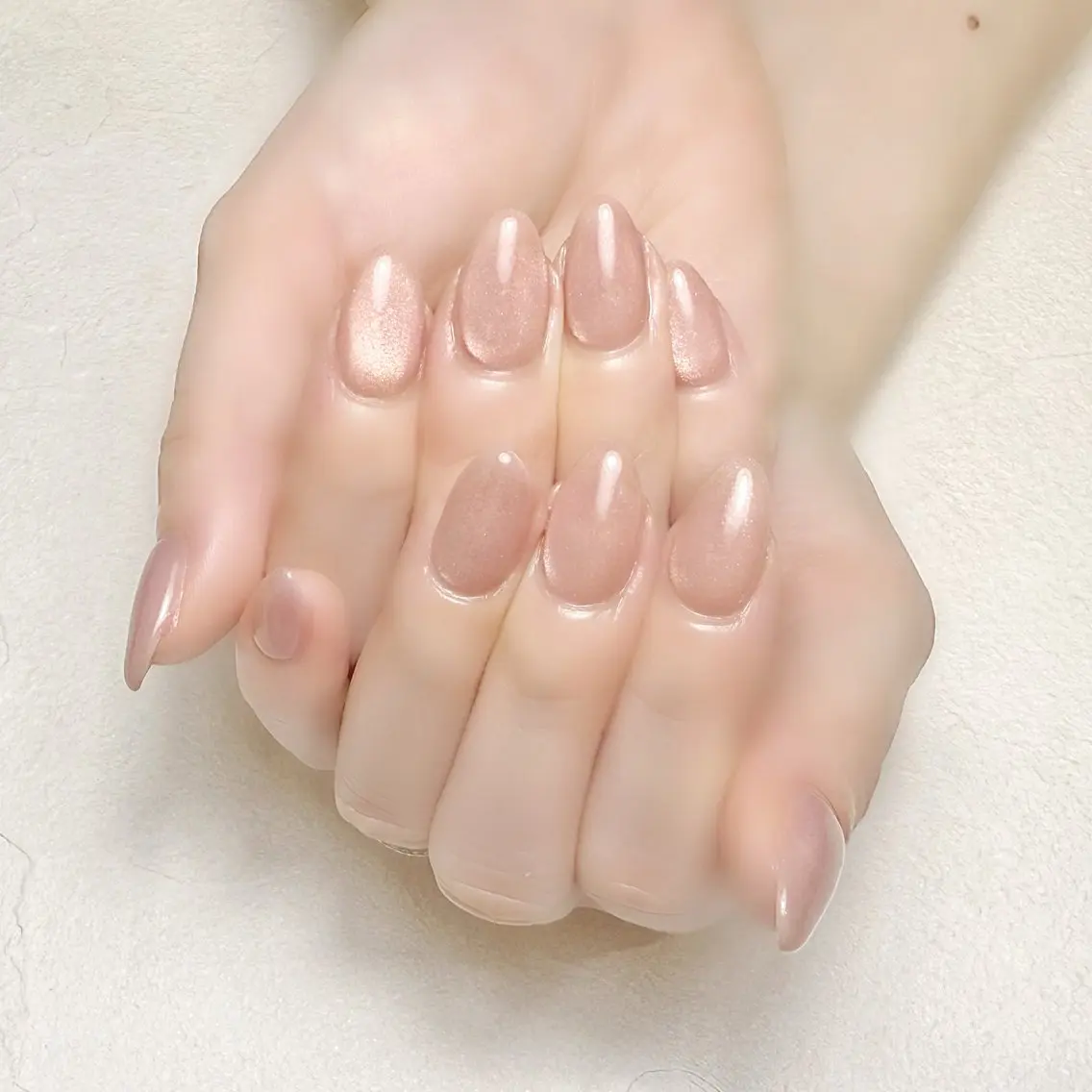 ネイル マグネットネイル オフィスネイル ワンカラーネイル オレンジ 春ネイル rouse nail RISATOのネイルデザイン