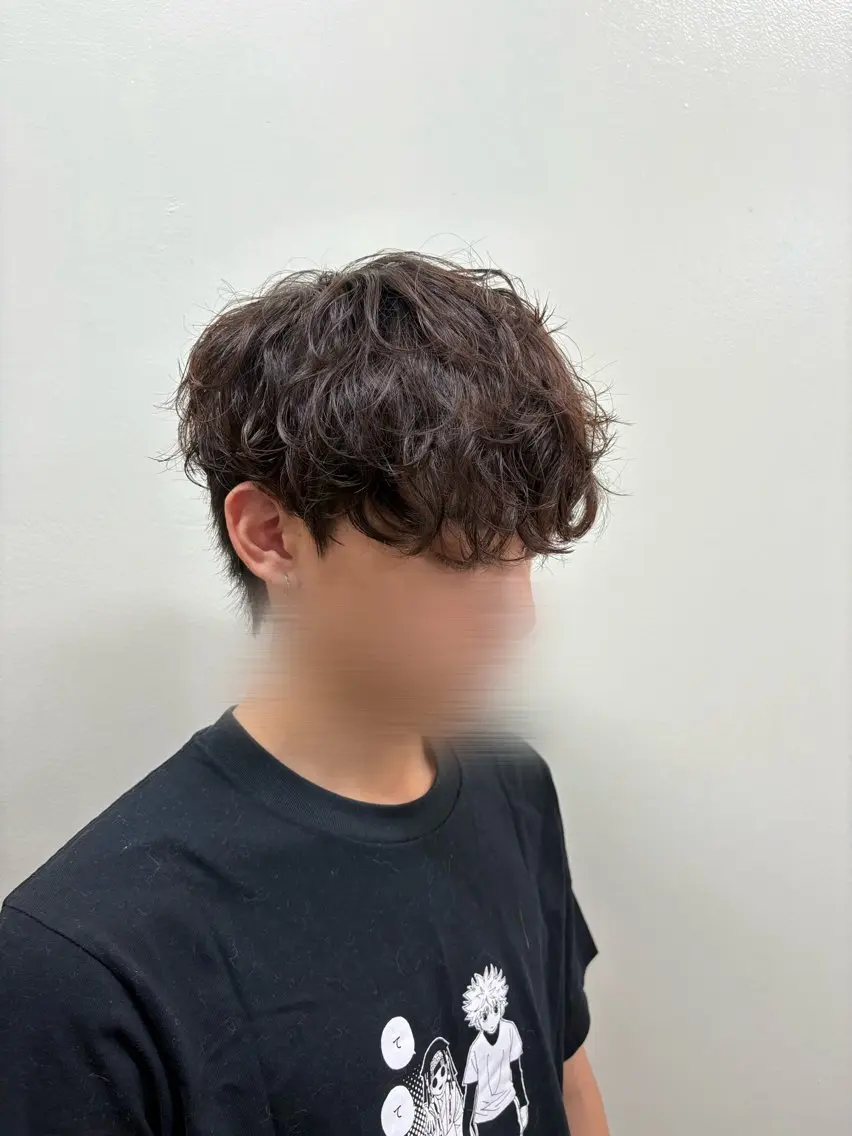 ショート パーマ メンズ メンズパーマ カット パーマ 本場韓国ヘア/韓国風 メンズヘア　須田龍世のヘアスタイル