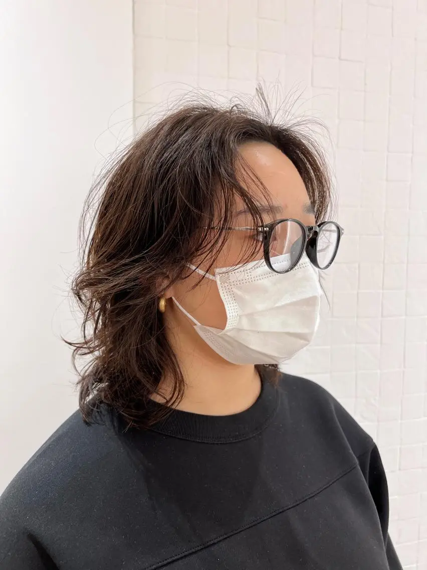 似合わせカット(ロング、ミディアム、ショート)+パーマ＋トリートメント🎶(どんなスタイルでも◎)の写真