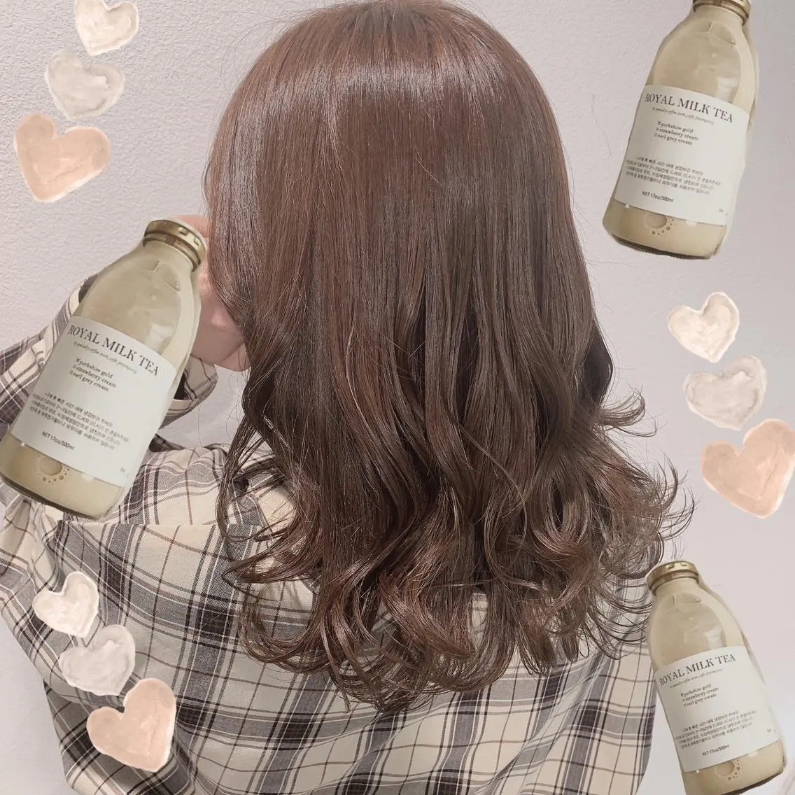 ミディアム カラー パーマ ヘアアレンジ 🩶透髪×モテ髪🩶 FRUITS🏹🩶のヘアスタイル