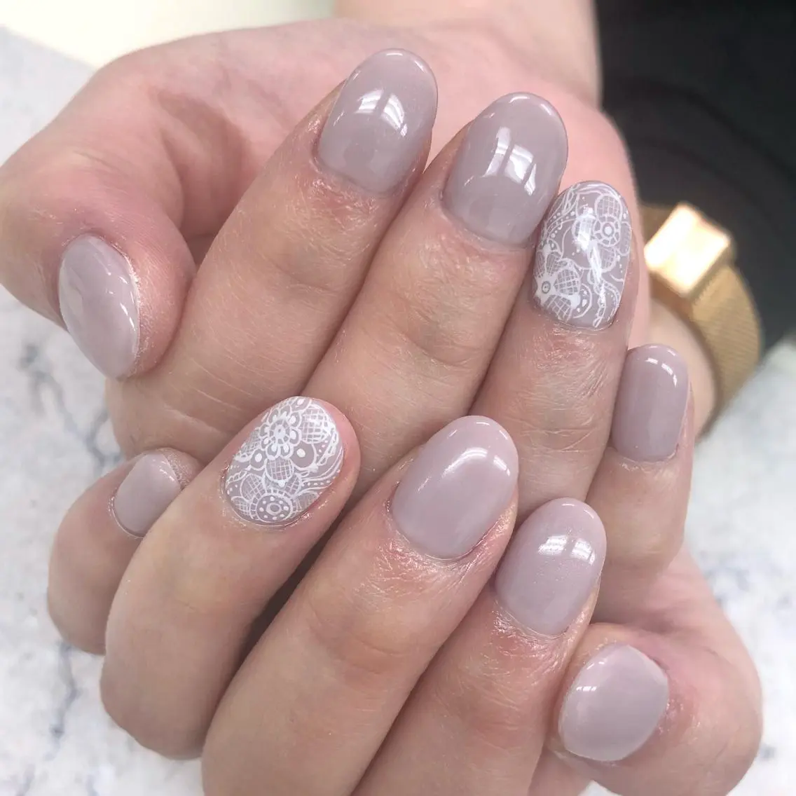 ネイル レース ブライダルネイル RandS NAIL sumireのネイルデザイン