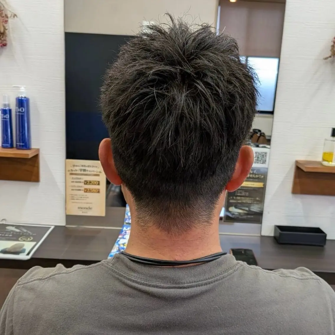 ショート メンズ monde 西田店のヘアスタイル