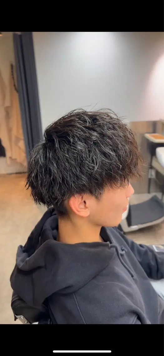 パーマ ヘアアレンジ メンズ メンズパーマ カット パーマ FRISEUR/山本 美芽のヘアスタイル