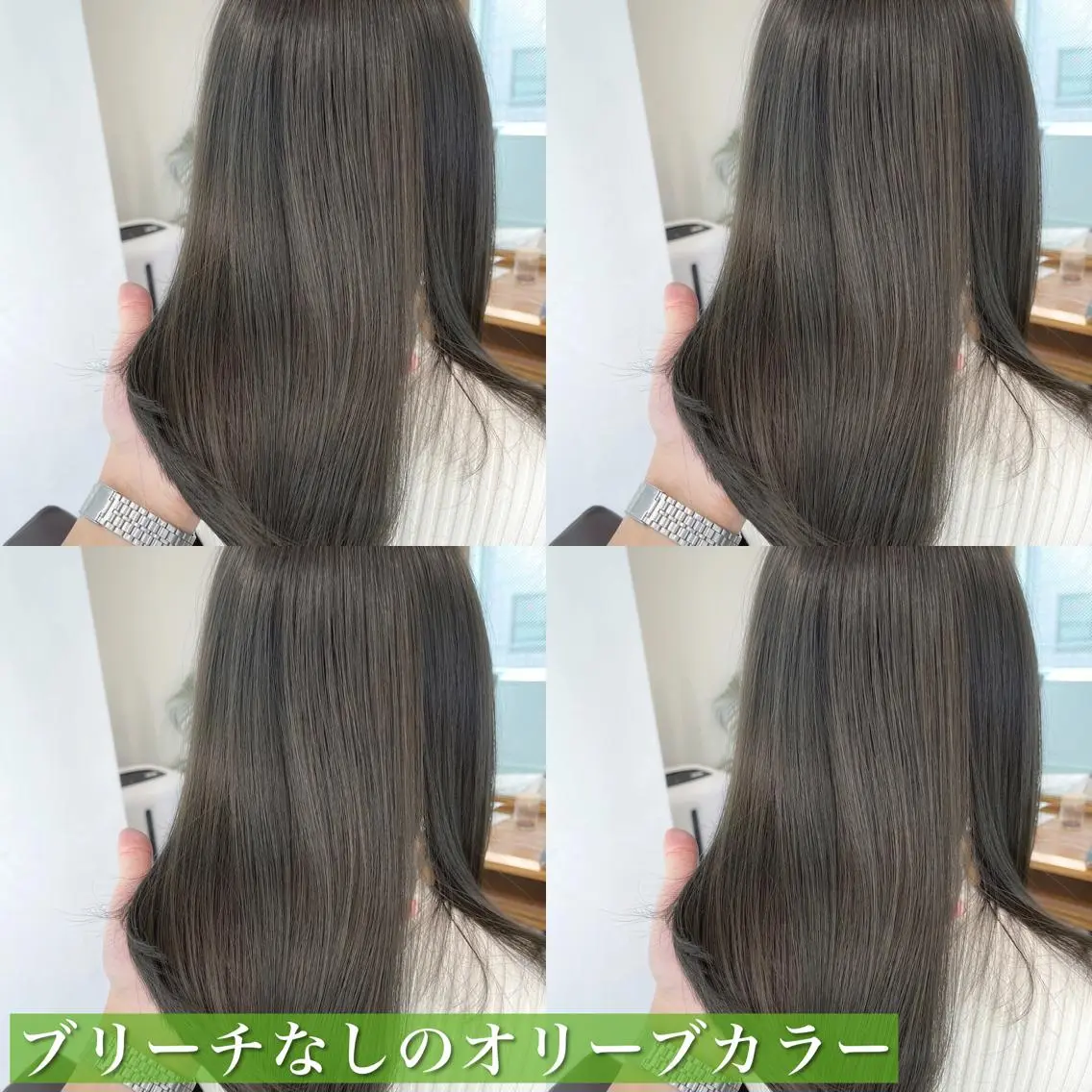 セミロング カラー ショートボブ セミロングパーマ アクアカラー アッシュ アッシュグレー navile原宿 yumaのヘアスタイル