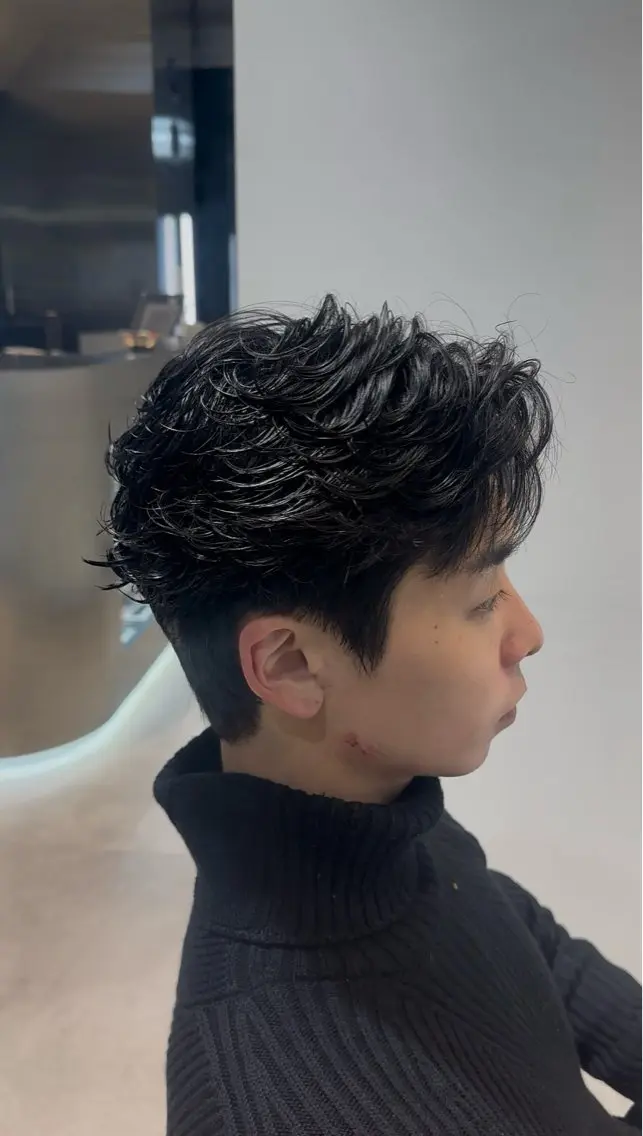 ショート パーマ 似合わせパーマ🔥 河浪 大智のヘアスタイル