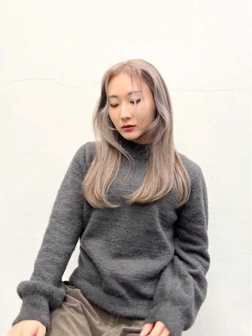 セミロング カラー ヘアカラー トリートメント HARU//原宿🤍 リピート率NO.1のヘアスタイル