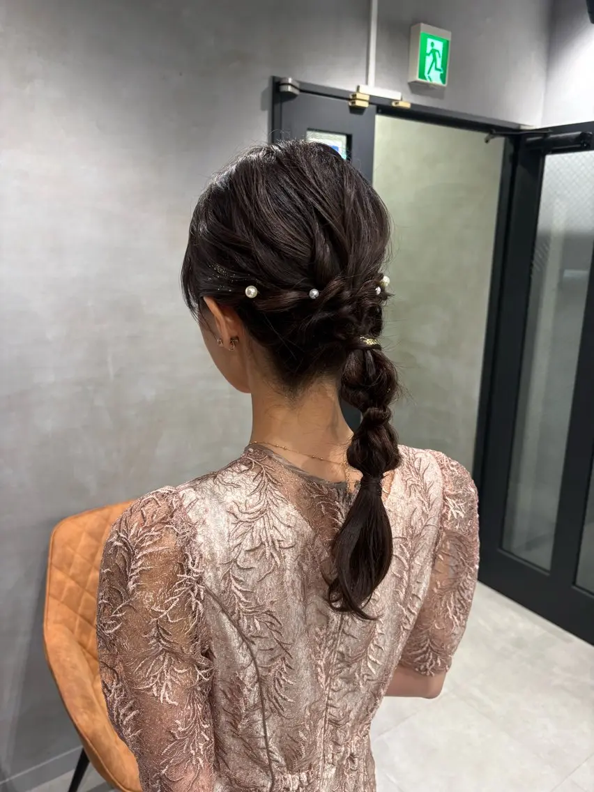 ヘアアレンジ ヘアセット 透明感カラー💎 アレンジ🩰Rimiのヘアスタイル