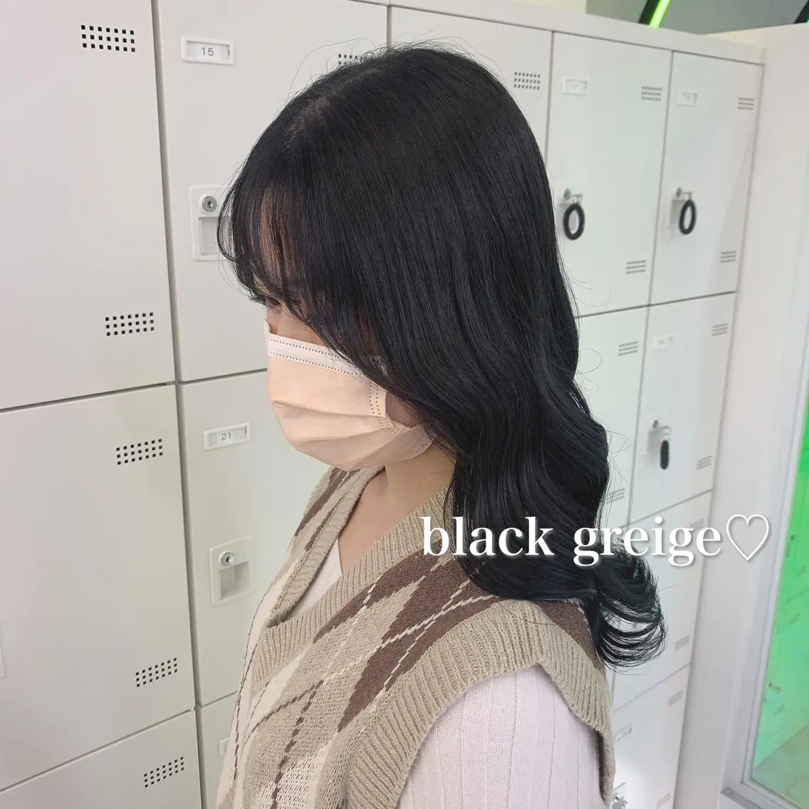 ロング カラー ヘアアレンジ ヘアカラー ヘッドスパ ヘアセット 🍒韓国暖色ヘア NO.1🍒🪽のヘアスタイル
