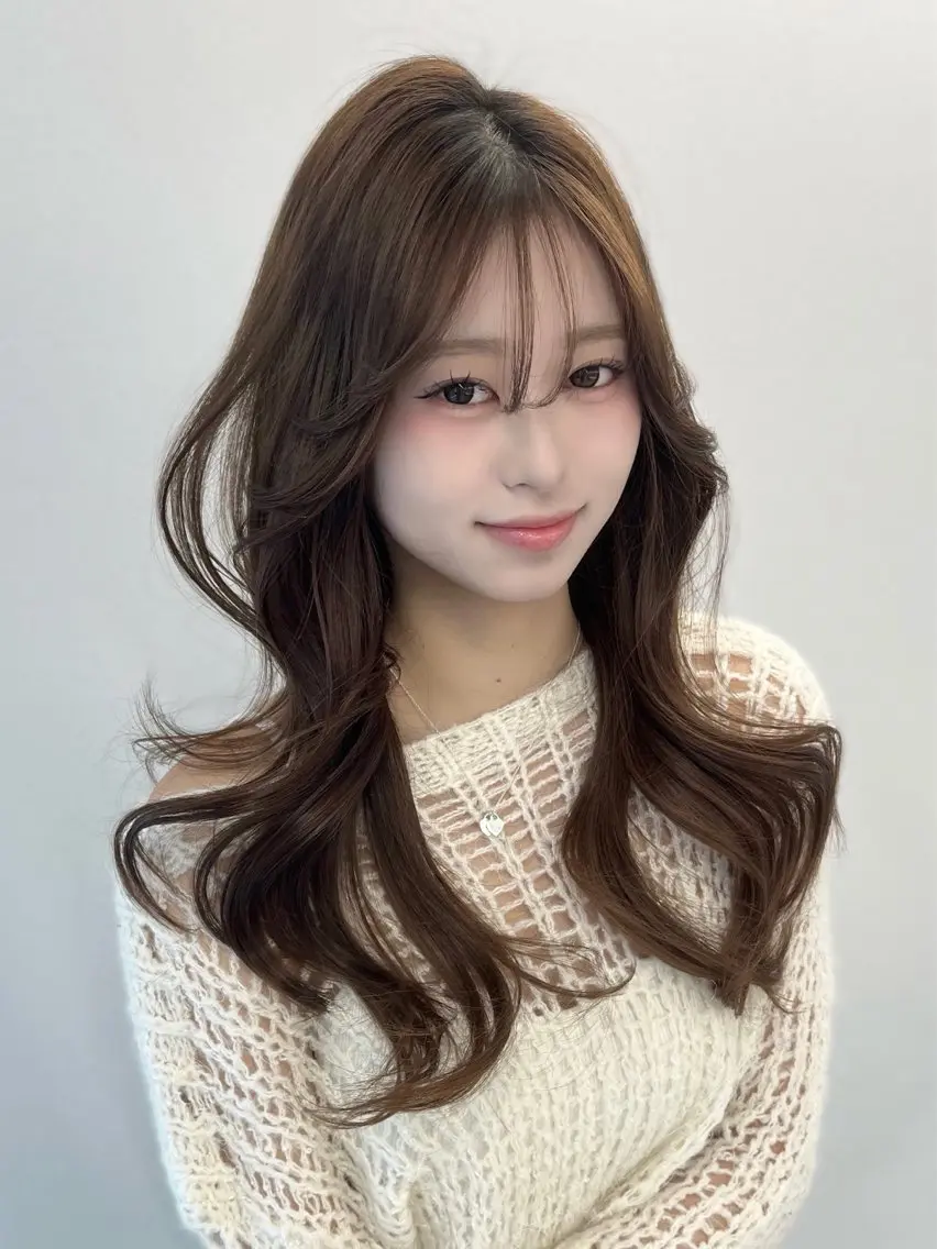 ロング カラー 韓国風ヘア レイヤーカット Kaho🤍レイヤー ※女性限定のヘアスタイル