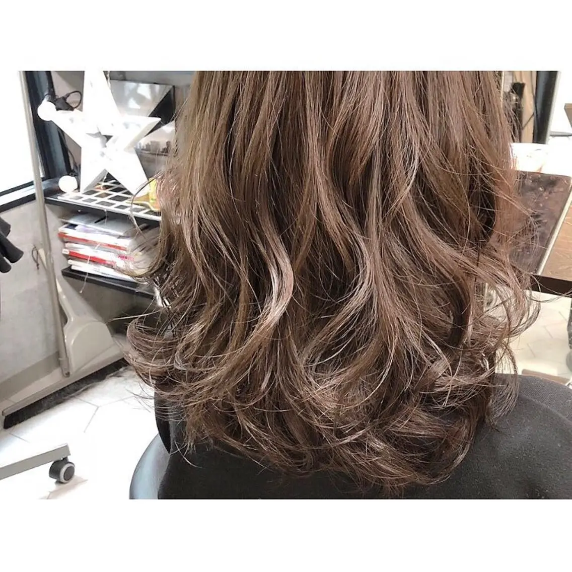 セミロング カラー ベージュカラー ミルクティーベージュ 透明感カラー 🫰🏻💗 高橋舞のその他イメージ