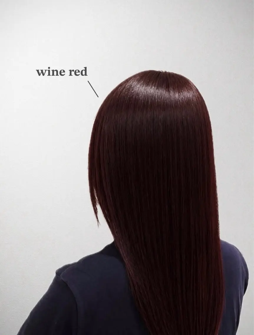 ロング カラー レッドカラー こだいら ひめかのヘアスタイル