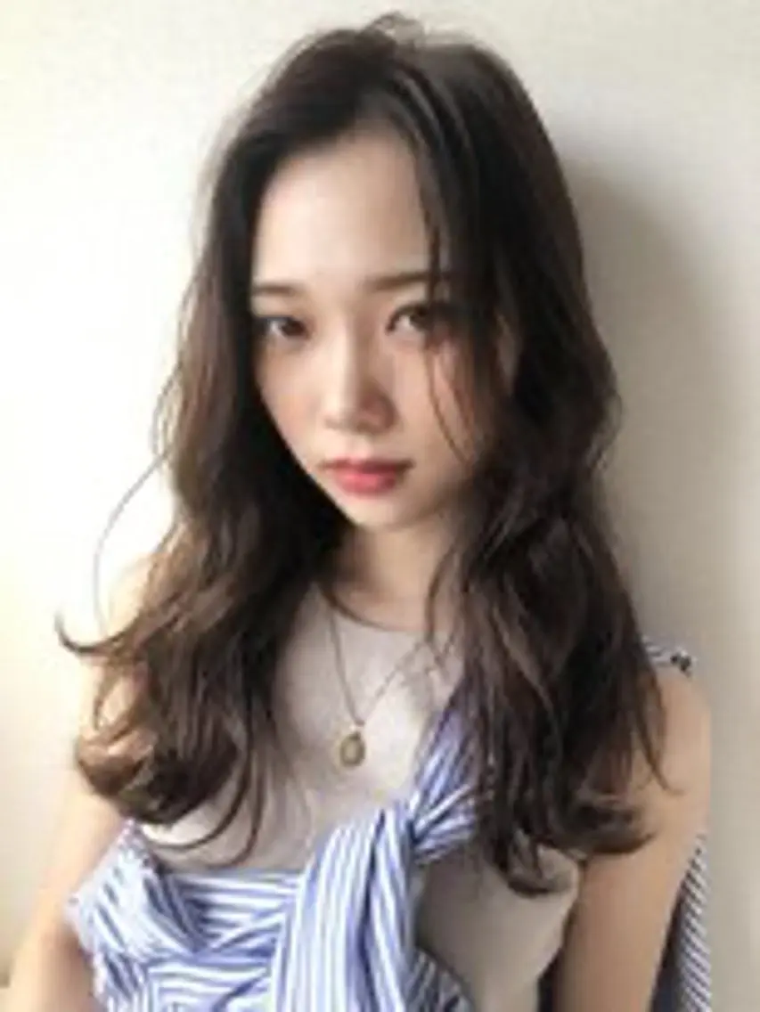 ロング カット パーマ トリートメント 金山/透明感カラー ヘッドスパ/hinaのヘアスタイル