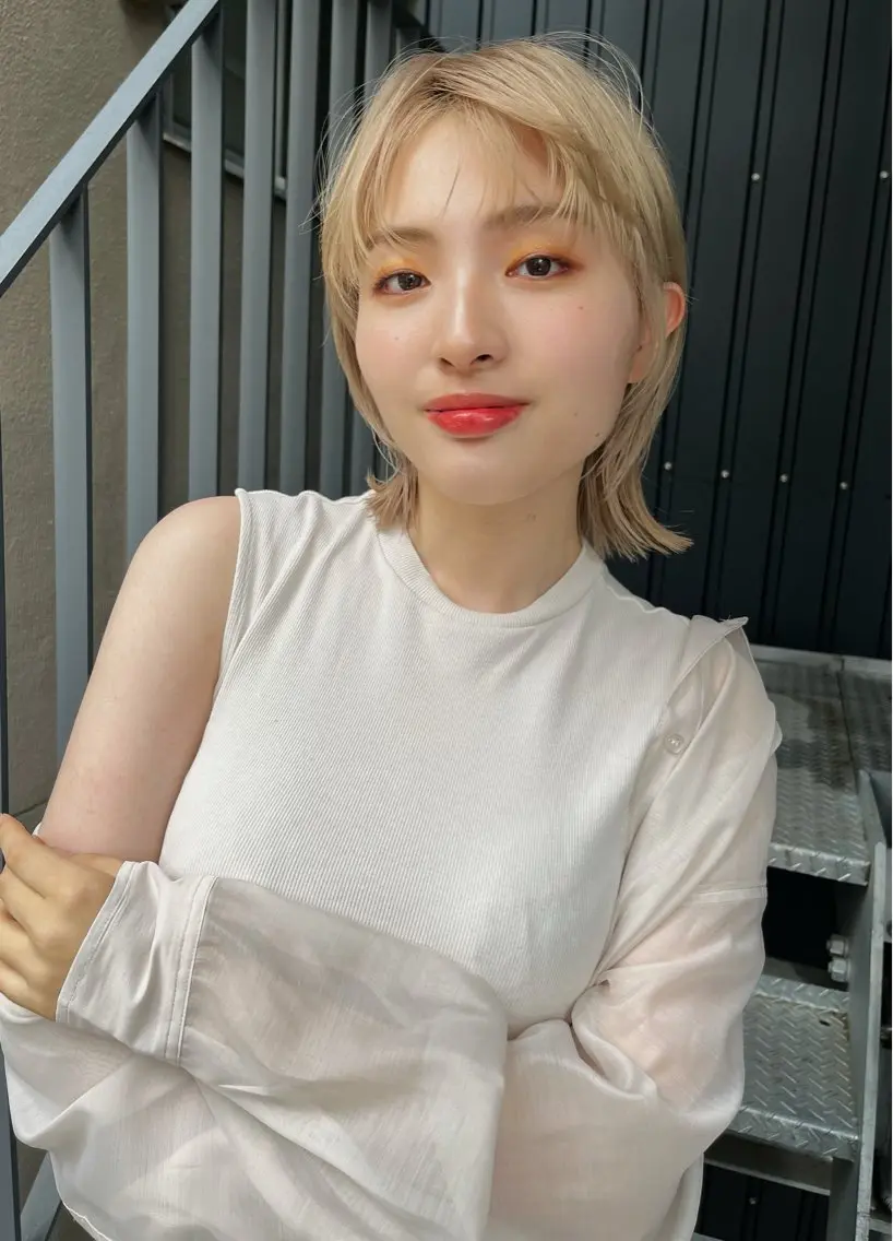 ミディアム カット ヘアカラー トリートメント 浦和Lond 山本賢人のヘアスタイル