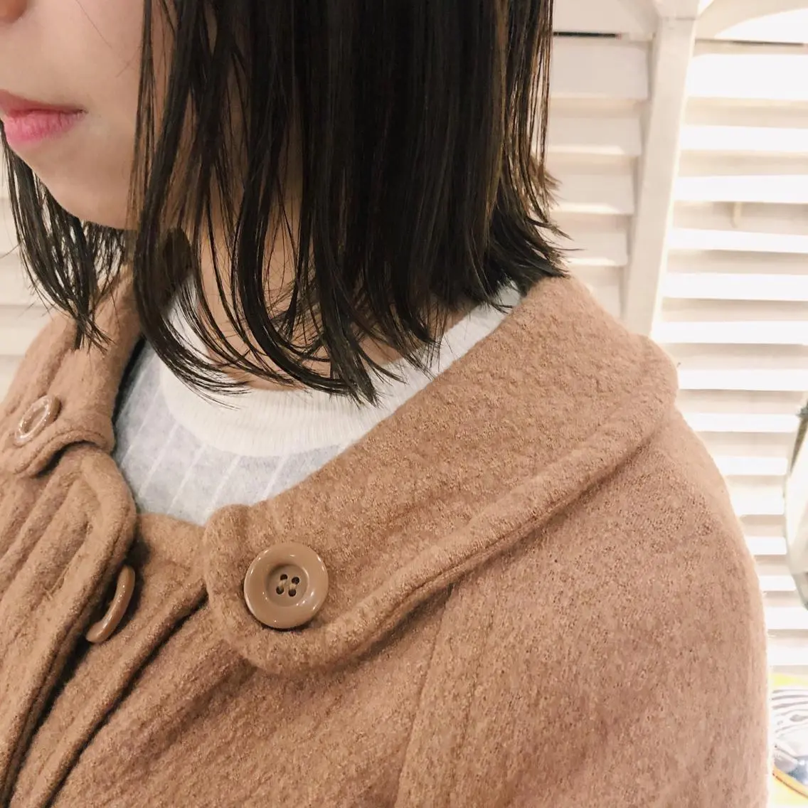 ミディアム カット ヘアカラー 吉川 愛美李のヘアスタイル