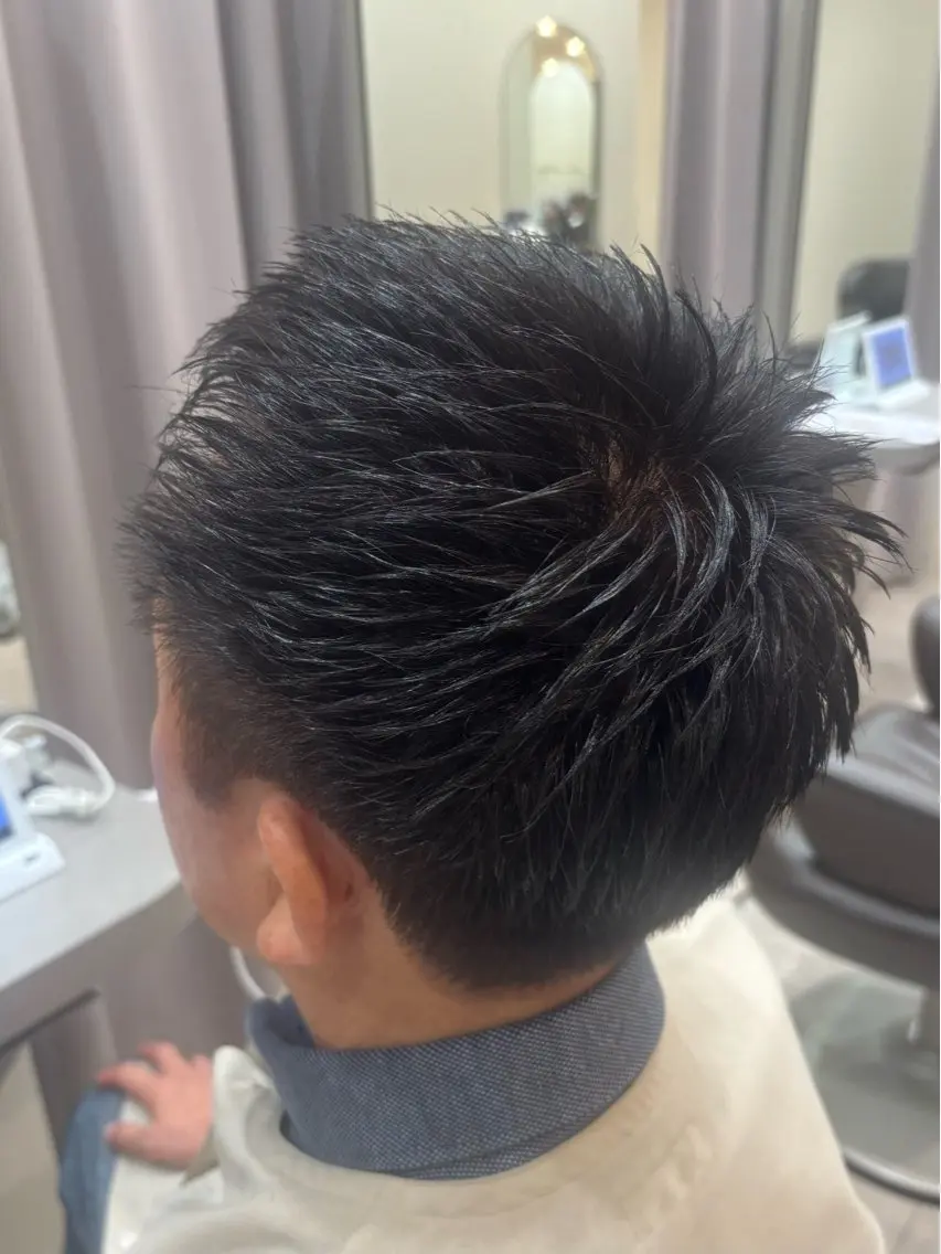 メンズカット➕ワンカラーの写真