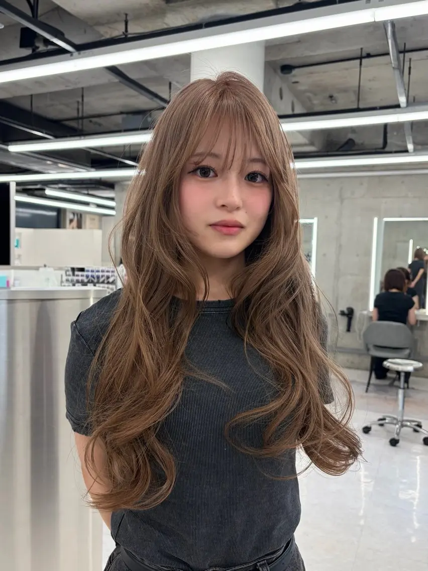 ロング カラー カット ヘアカラー カラー/エクステ 🤍ルナのヘアスタイル