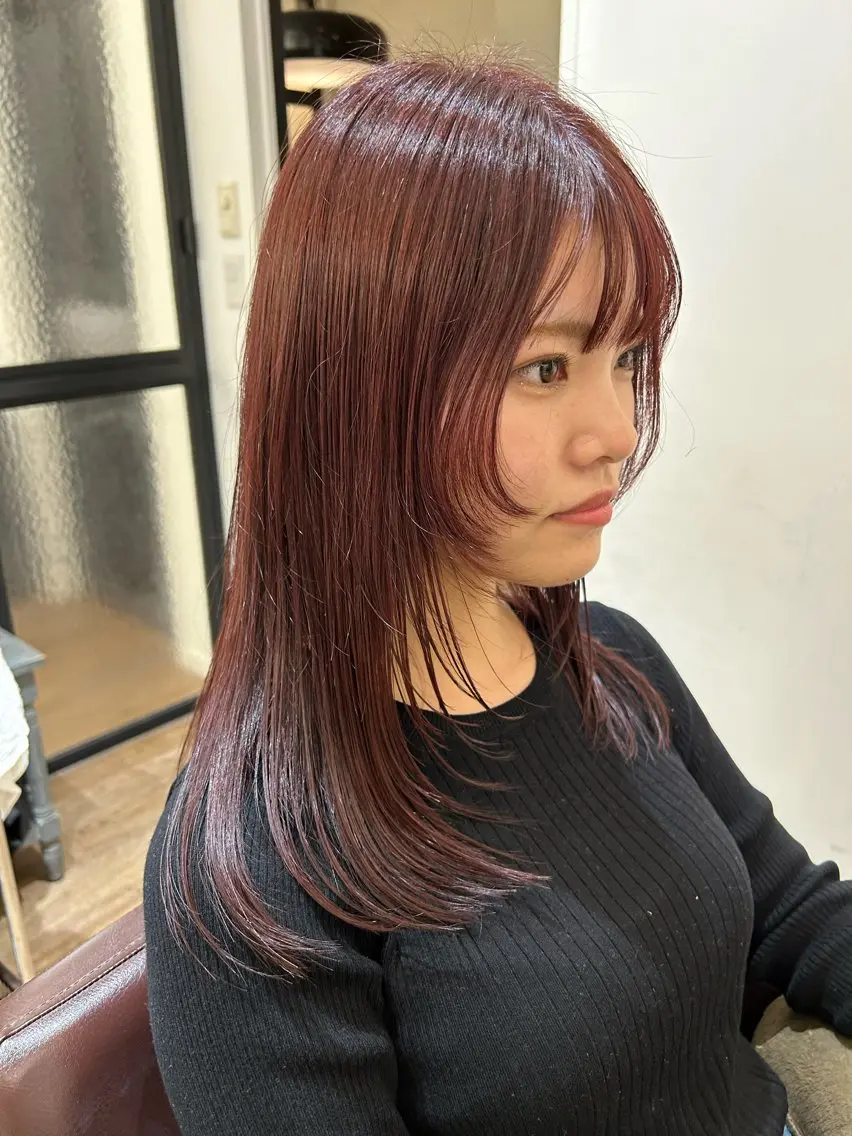 セミロング カラー 【艶ｶﾗｰ/ｼｮｰﾄ 】田原 愛菜🐯のヘアスタイル