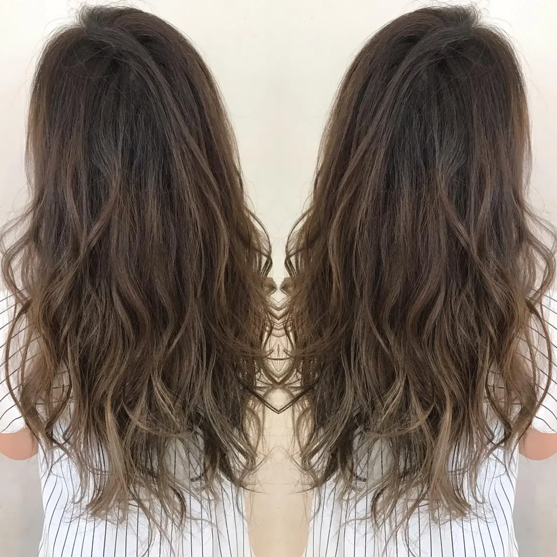 カラー ベージュカラー ミルクティーベージュ 外国人風カラー Oopsレイヤー 加藤澄都のヘアスタイル