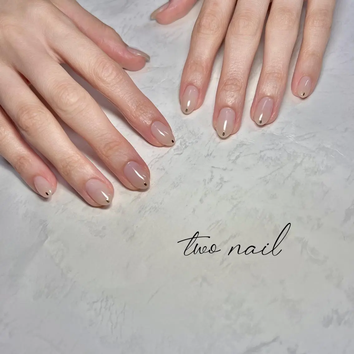 ネイル アートネイル フットネイル ハート ニュアンスネイル ホワイト ハンドネイル two nailのネイルデザイン