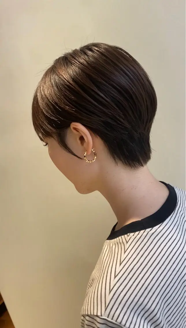 ショート ベリーショート ショートヘア カット パーマ コテ巻き風パーマ✨ かつみのヘアスタイル