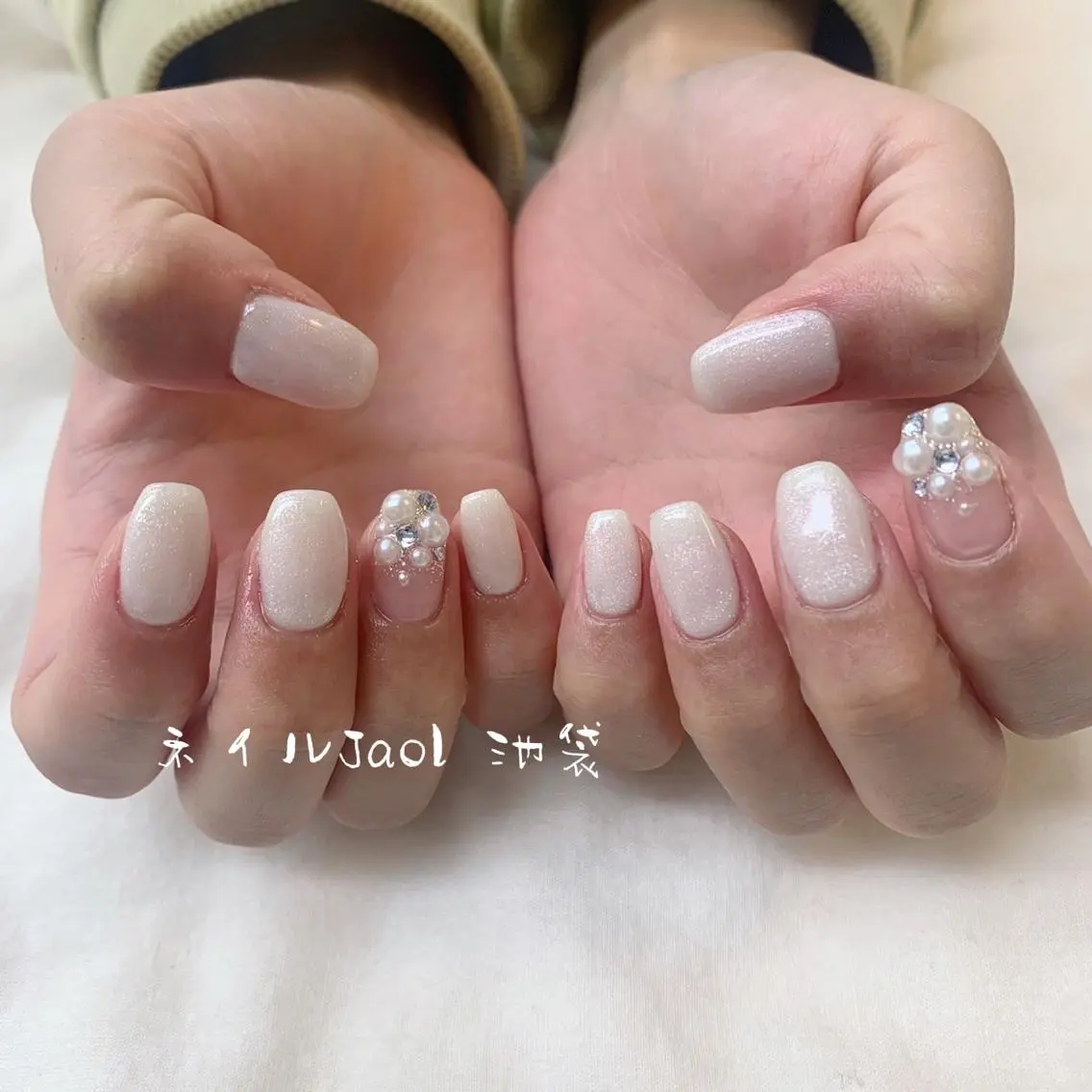 ミディアム ヘアアレンジ ネイルJaol 池袋のネイルデザイン