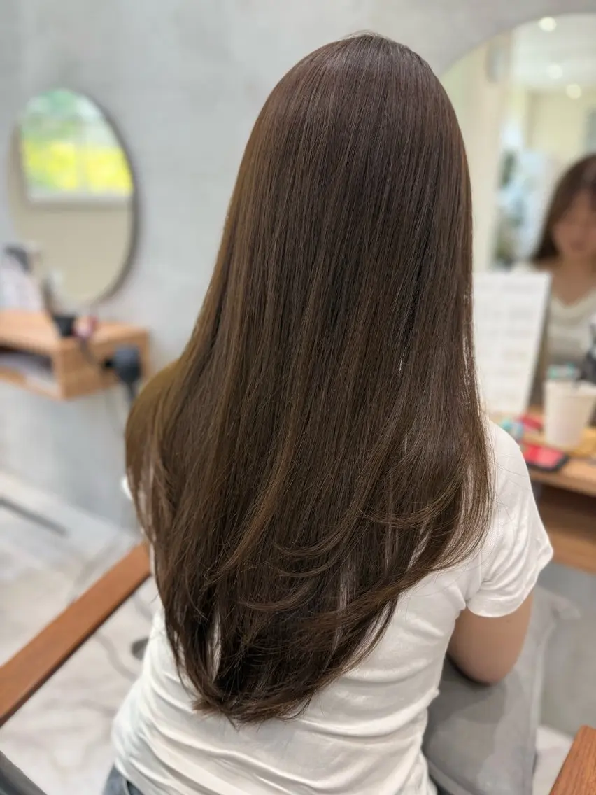 ロング 髪質改善 トリートメント トリートメント 透け感color/ SUのヘアスタイル